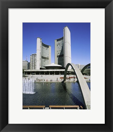 Framed Low angle view of a building on the waterfront, Toronto, Ontario, Canada Print