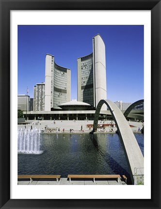 Framed Low angle view of a building on the waterfront, Toronto, Ontario, Canada Print