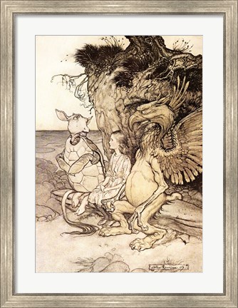 Framed Alice in Wonderland, That&#39;s very curious Print