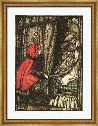 Framed Little Red Riding Hood Print