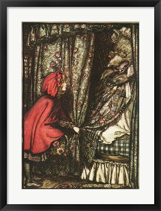 Framed Little Red Riding Hood Print