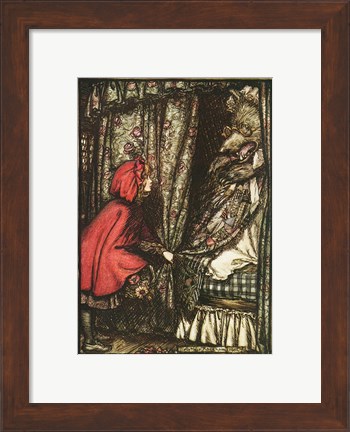 Framed Little Red Riding Hood Print