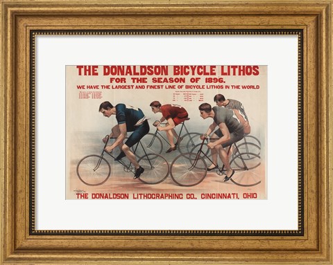 Framed Donaldson Bicycle Print