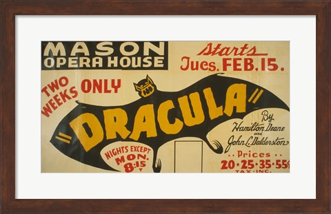 Framed Dracula Print