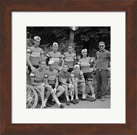 Framed Dutch Team, Tour de France 1960 Print