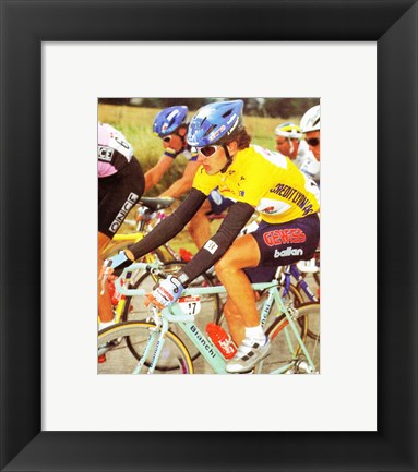 Framed Yvan Gotti  Tour de France 1995 Print