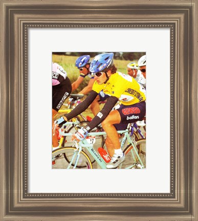 Framed Yvan Gotti  Tour de France 1995 Print