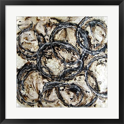 Framed Abstract Circles II Print