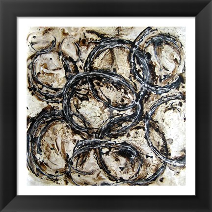 Framed Abstract Circles II Print