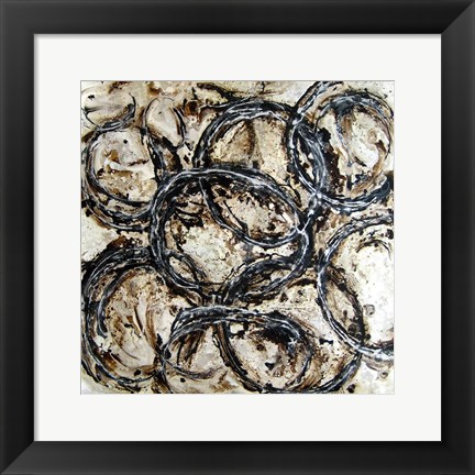 Framed Abstract Circles II Print