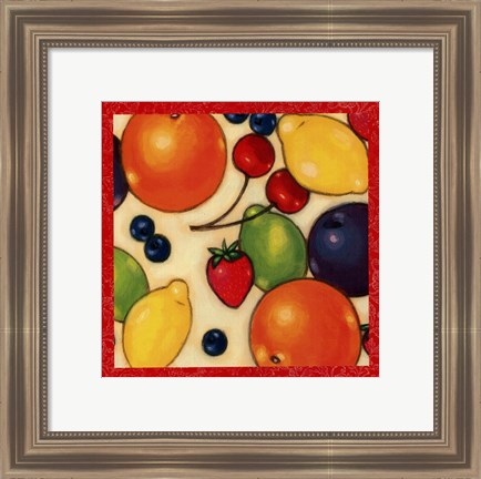 Framed Fruit Medley II Print