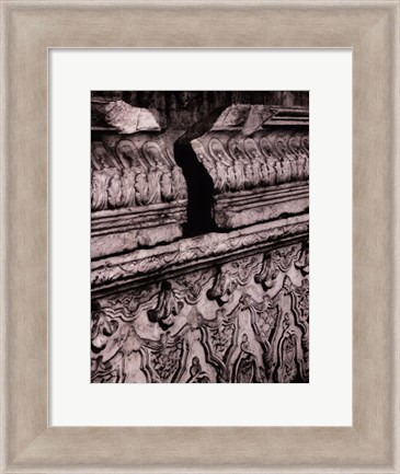 Framed Stone Carving III Print