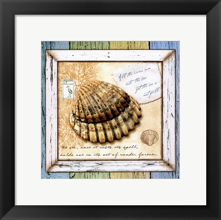 Framed Sea Treasures V Print