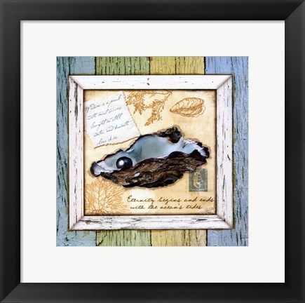 Framed Sea Treasures IX Print