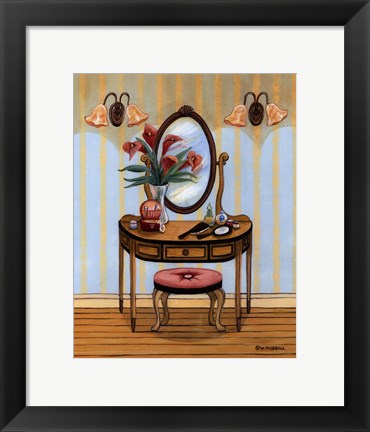 Framed Nouveau Boudoir II Print