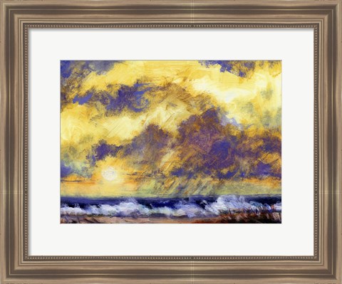 Framed Beach View II Print