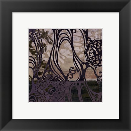 Framed Small Medallions &amp; Damask III Print