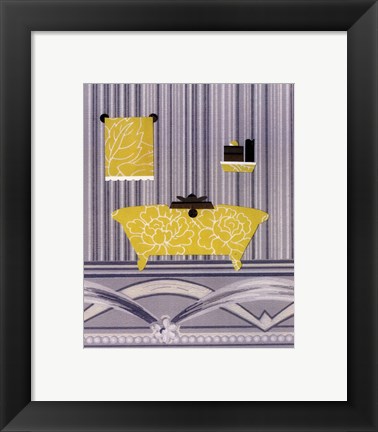 Framed Saffron Tub Print