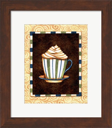 Framed Mocha Lattee I Print