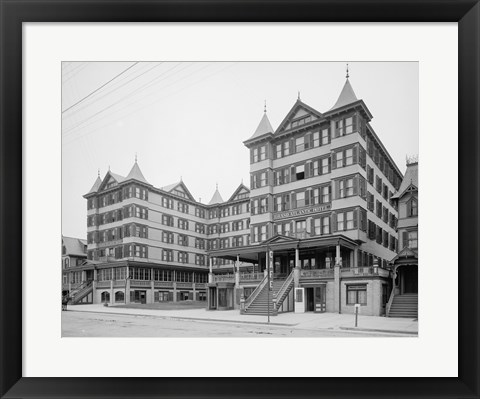 Framed Grand Atlantic Hotel, Atlantic City, NJ Print