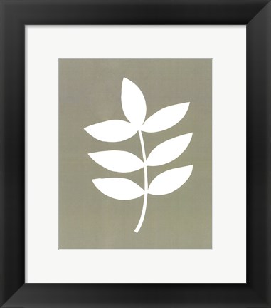 Framed Simple Sihouette III Print