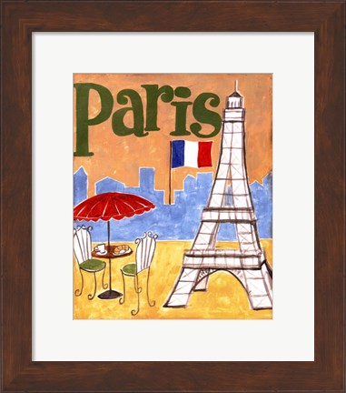 Framed Paris (A) Print