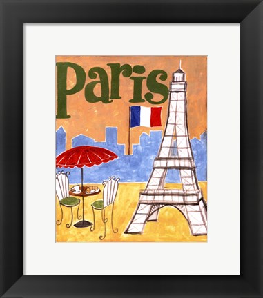 Framed Paris (A) Print