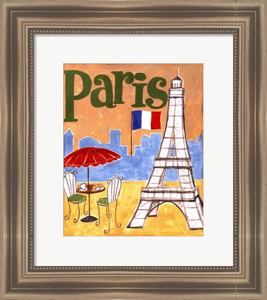 Framed Paris (A) Print