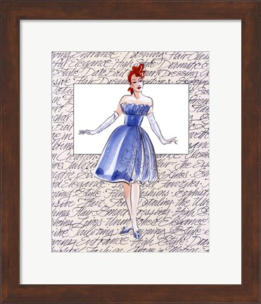 Framed 50&#39;s Fashion I Print