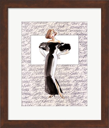 Framed 50&#39;s Fashion IV Print