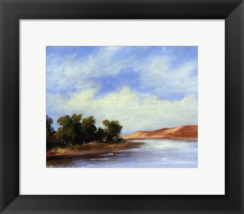 Framed Small Summer horizons II Print