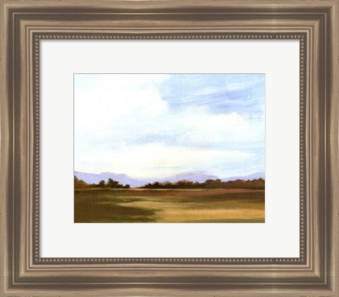 Framed Small Summer horizons III Print