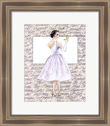 Framed 50&#39;s Fashion X Print