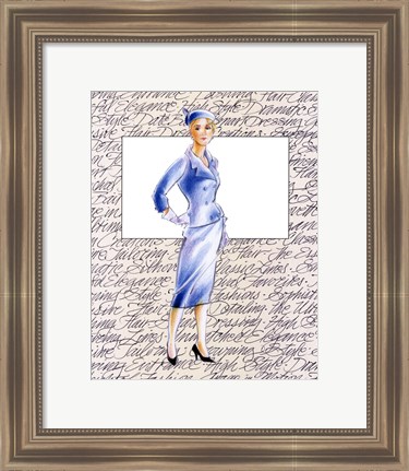 Framed 50&#39;s Fashion XI Print