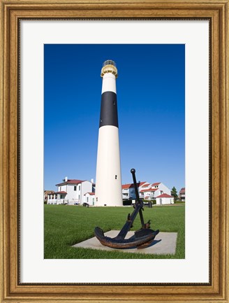 Framed Absecon Lighthouse Museum, Atlantic County, Atlantic City, New Jersey, USA Print