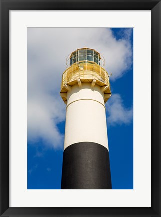 Framed Absecon Lighthouse Museum, Atlantic County, Atlantic City, New Jersey up close Print