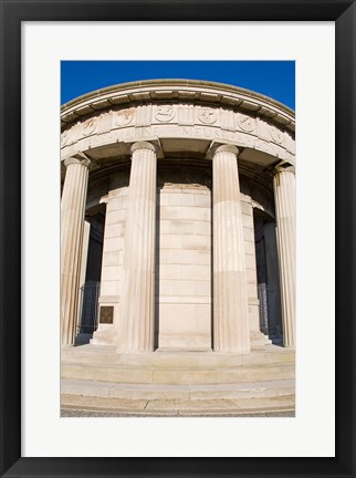 Framed World War Two Memorial, Atlantic City, New Jersey, USA Print