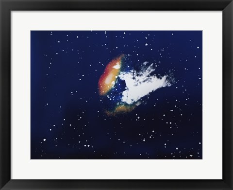 Framed Swan Nebula Print