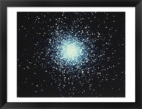 Framed Hercules Star Cluster Print