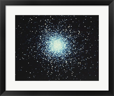 Framed Hercules Star Cluster Print