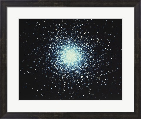 Framed Hercules Star Cluster Print