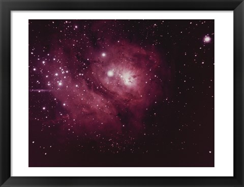 Framed Lagoon Nebula in Sagittarius Print