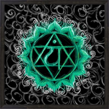 Framed Anahata - Heart Chakra, Flawless Print