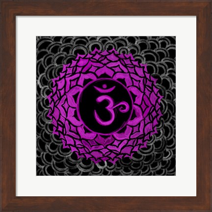 Framed Sahasrara - Crown Chakra, Thousandfold Print