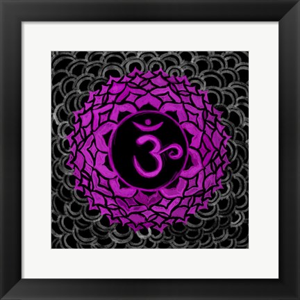 Framed Sahasrara - Crown Chakra, Thousandfold Print