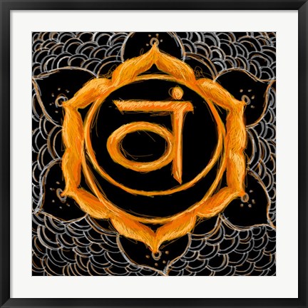 Framed Svadhisthana - Sacral Chakra, Sweetness Print