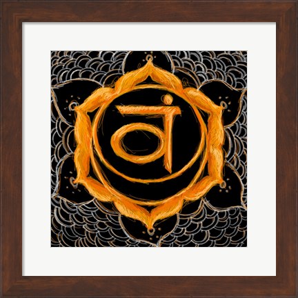 Framed Svadhisthana - Sacral Chakra, Sweetness Print