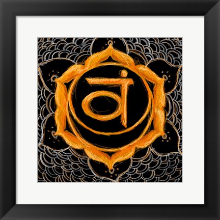 Framed Svadhisthana - Sacral Chakra, Sweetness Print