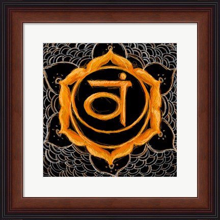 Framed Svadhisthana - Sacral Chakra, Sweetness Print