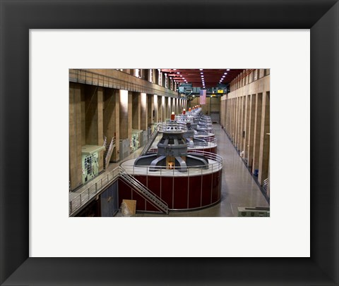 Framed Hoover Dam&#39;s generators Print